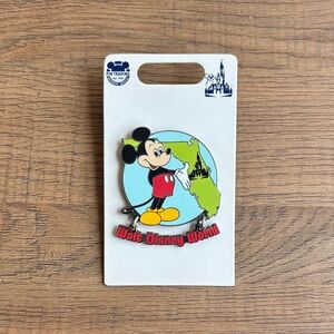 Disney Mickey Mouse Pin with Red and Black Accents